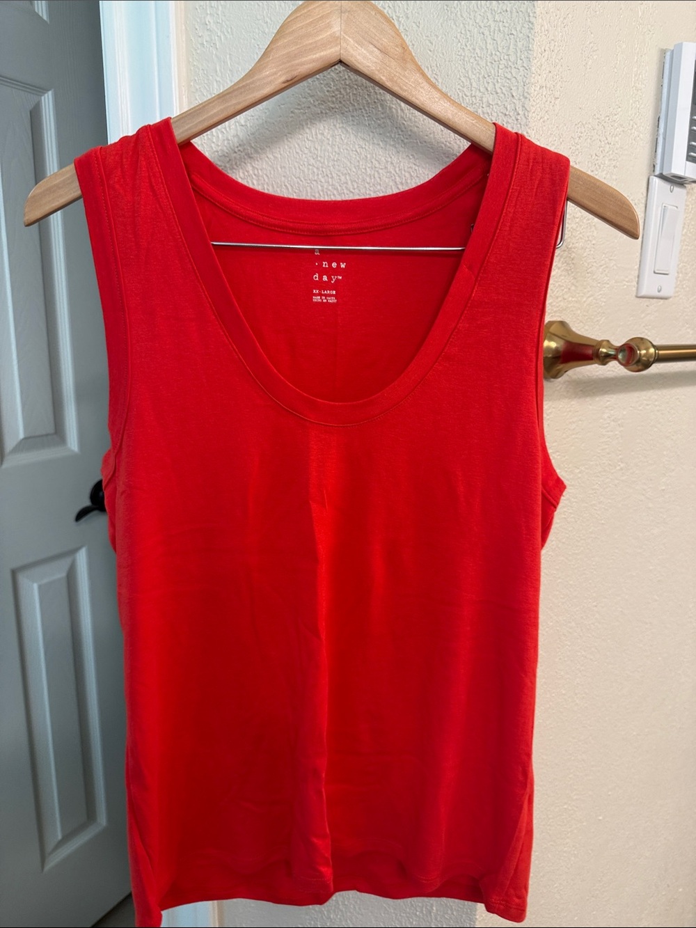a new day Red Scoop Neck Tank Top